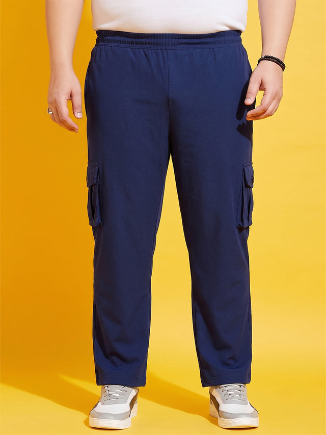 Men Plus Size Chicago Solid Trackpant
