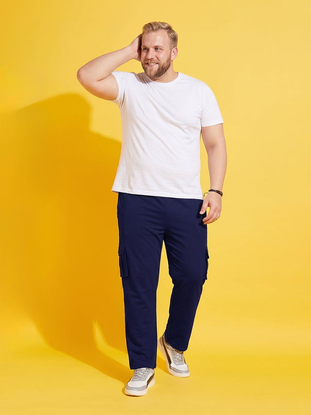 Men Plus Size Chicago Solid Trackpant