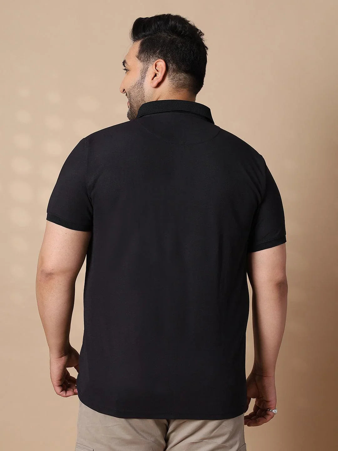 Men Plus Size Annora Printed Polo Tshirt - bigbanana