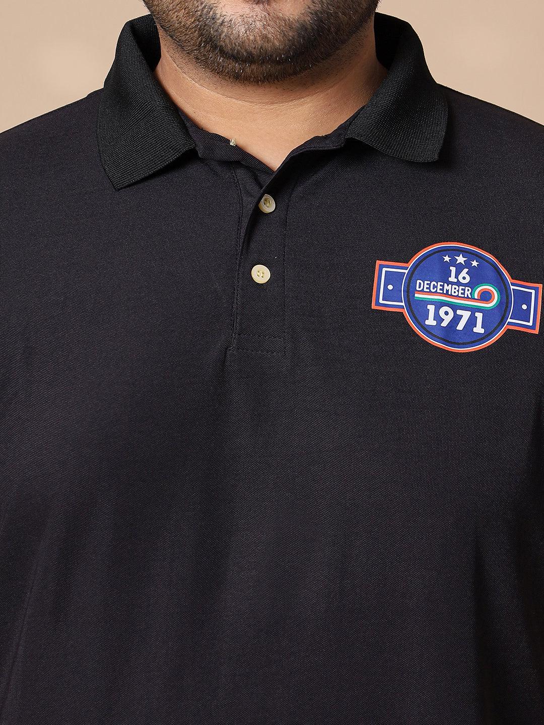 Men Plus Size Annora Printed Polo Tshirt - bigbanana