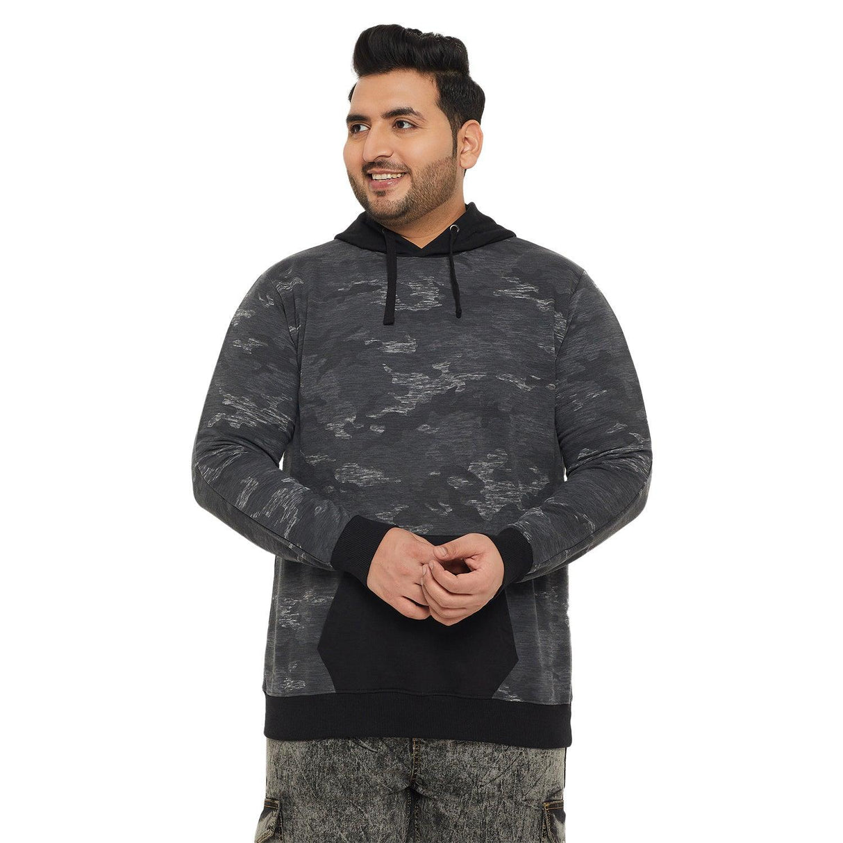 Men Plus Size Antner Printed Sweatshirt - bigbanana