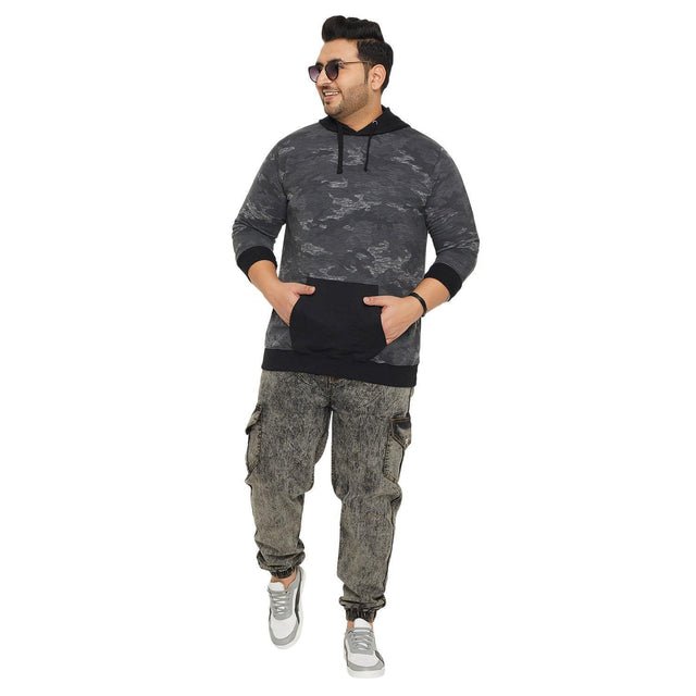 Men Plus Size Antner Printed Sweatshirt - bigbanana