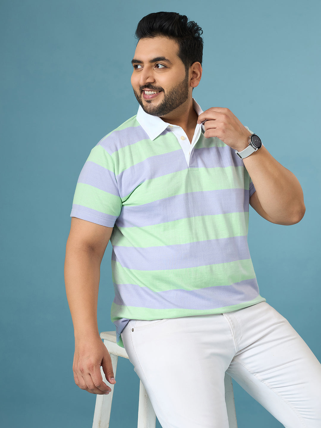 Men Plus Size Apes Polo Tshirt