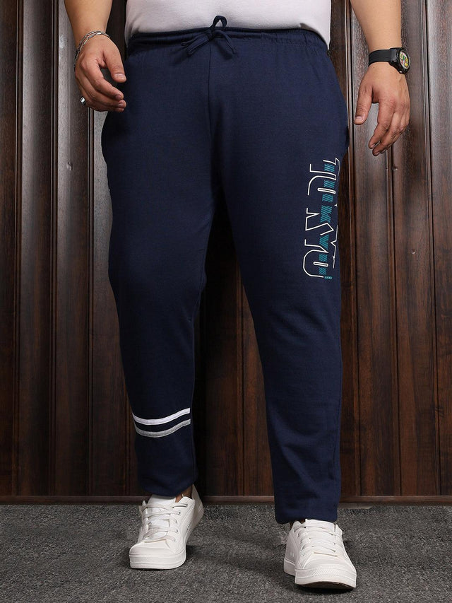 Men Plus Size Theo Printed Trackpant - bigbanana