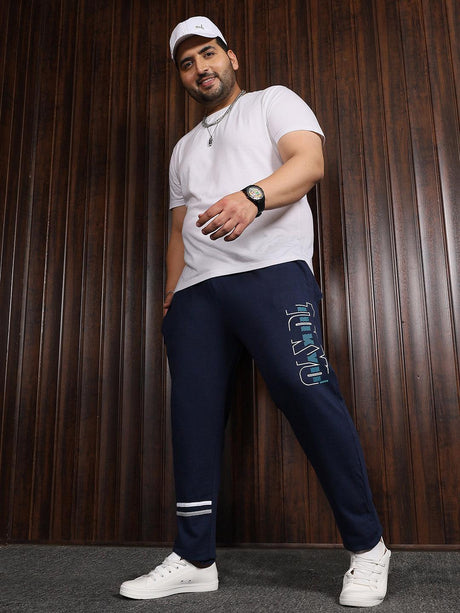 Men Plus Size Theo Printed Trackpant - bigbanana