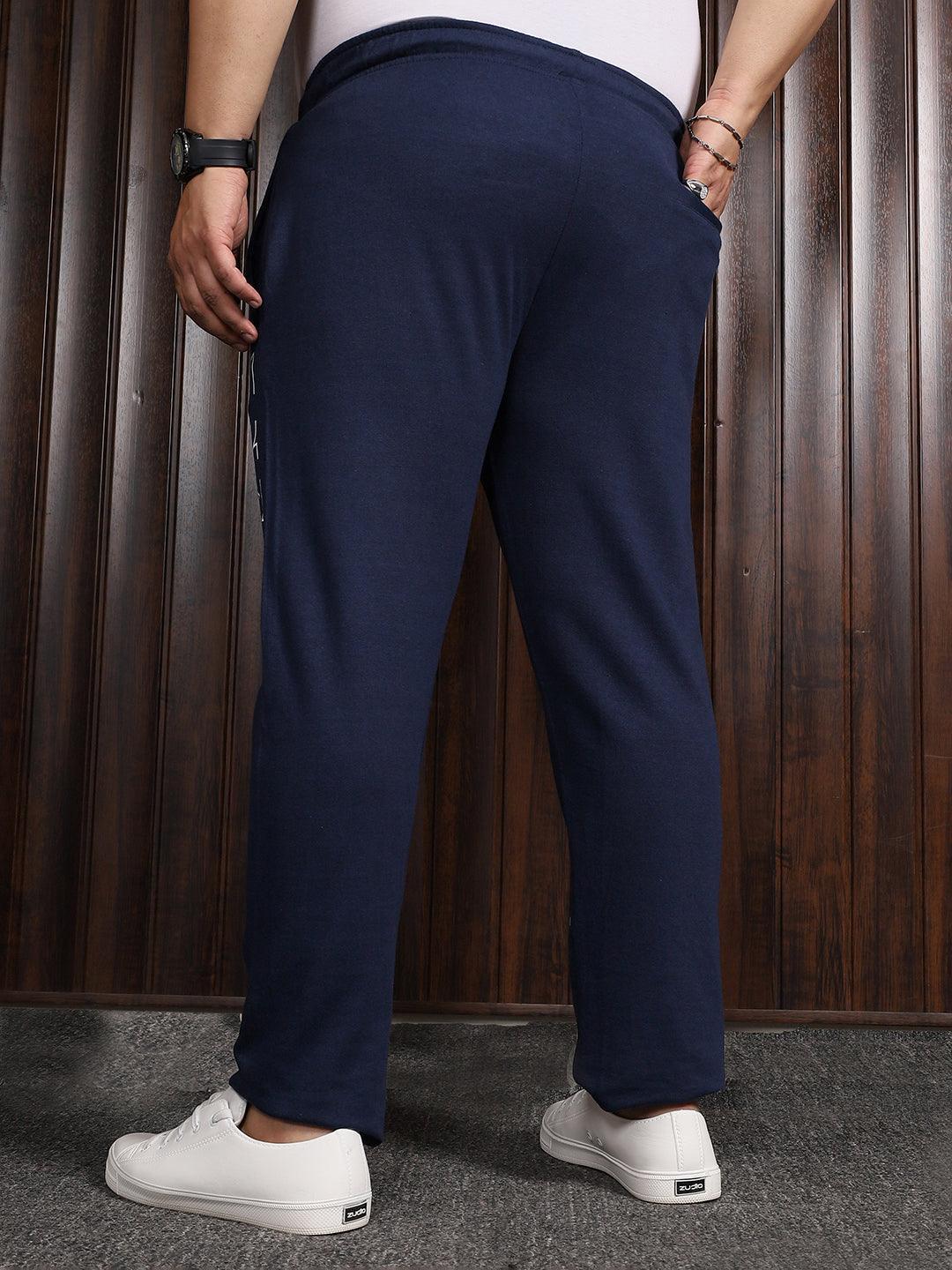 Men Plus Size Theo Printed Trackpant - bigbanana