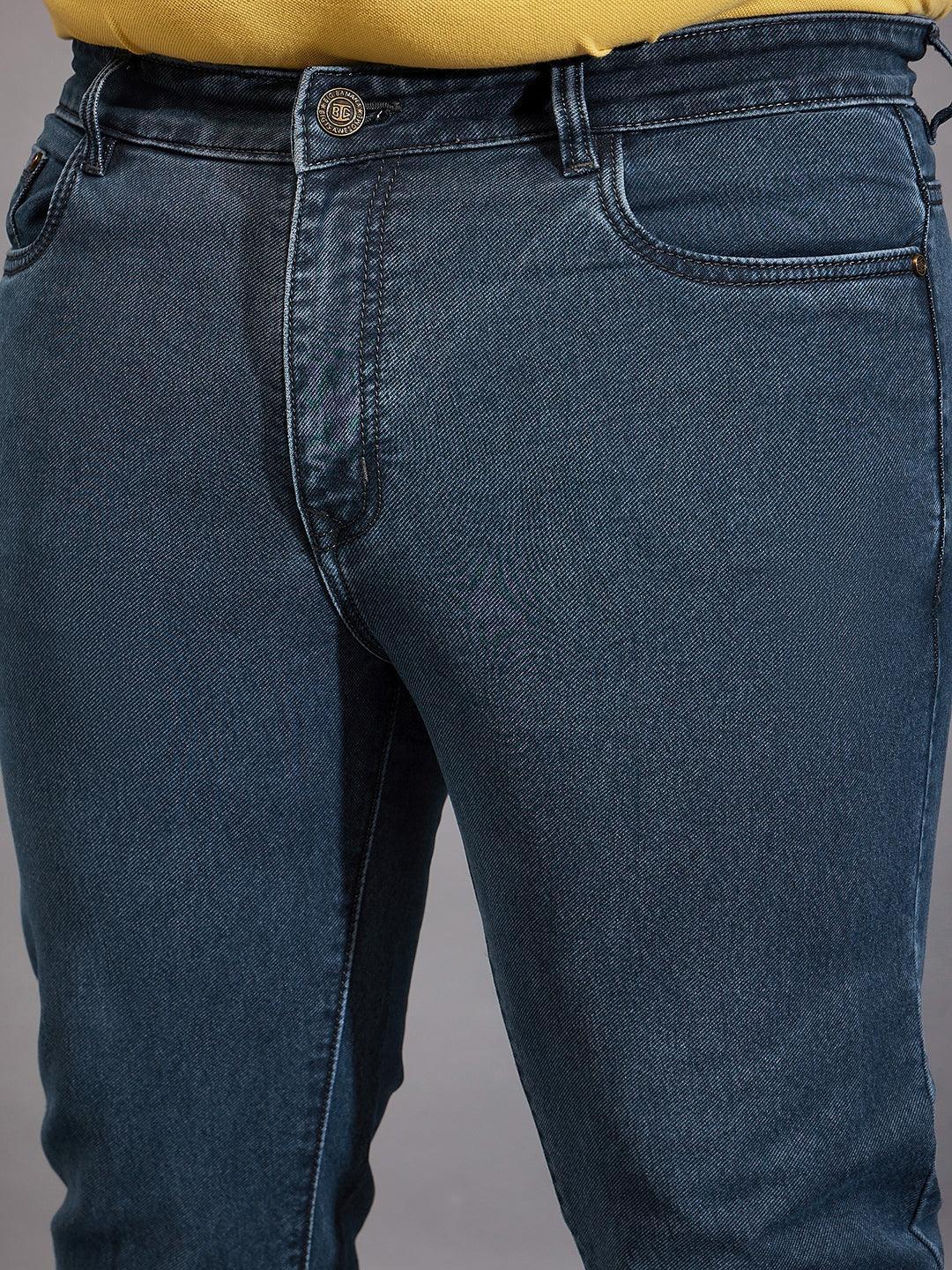 Men Plus Size Autono Solid Jeans - bigbanana