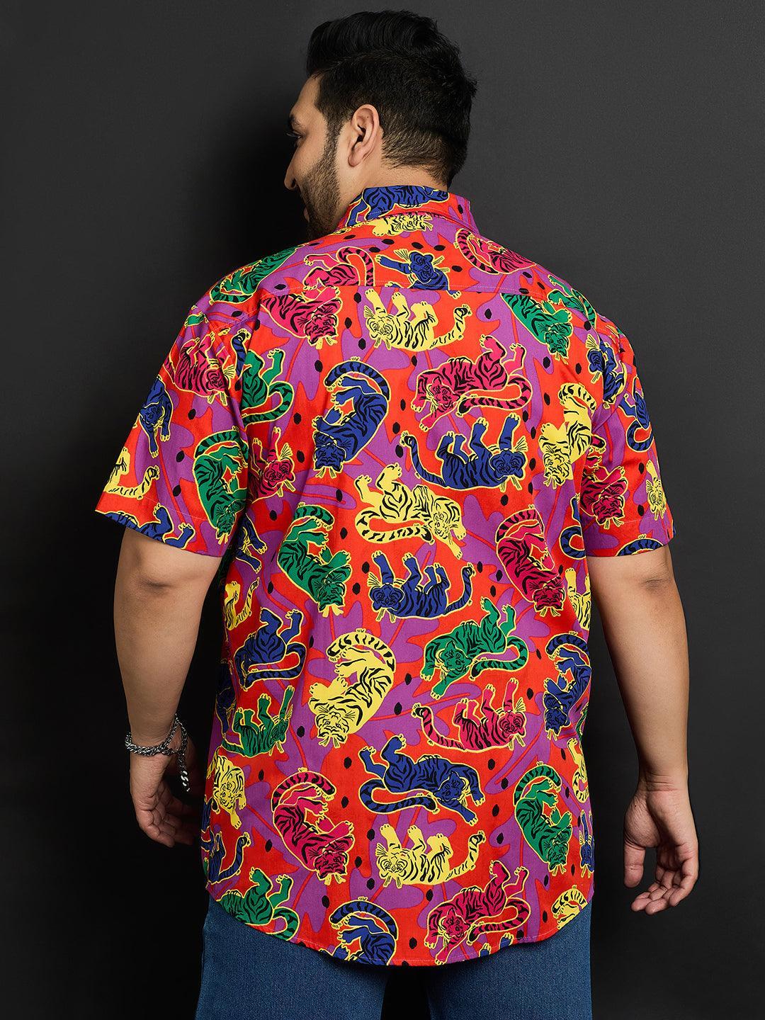 Men Plus Size Bamberg Printed Shirt - bigbanana