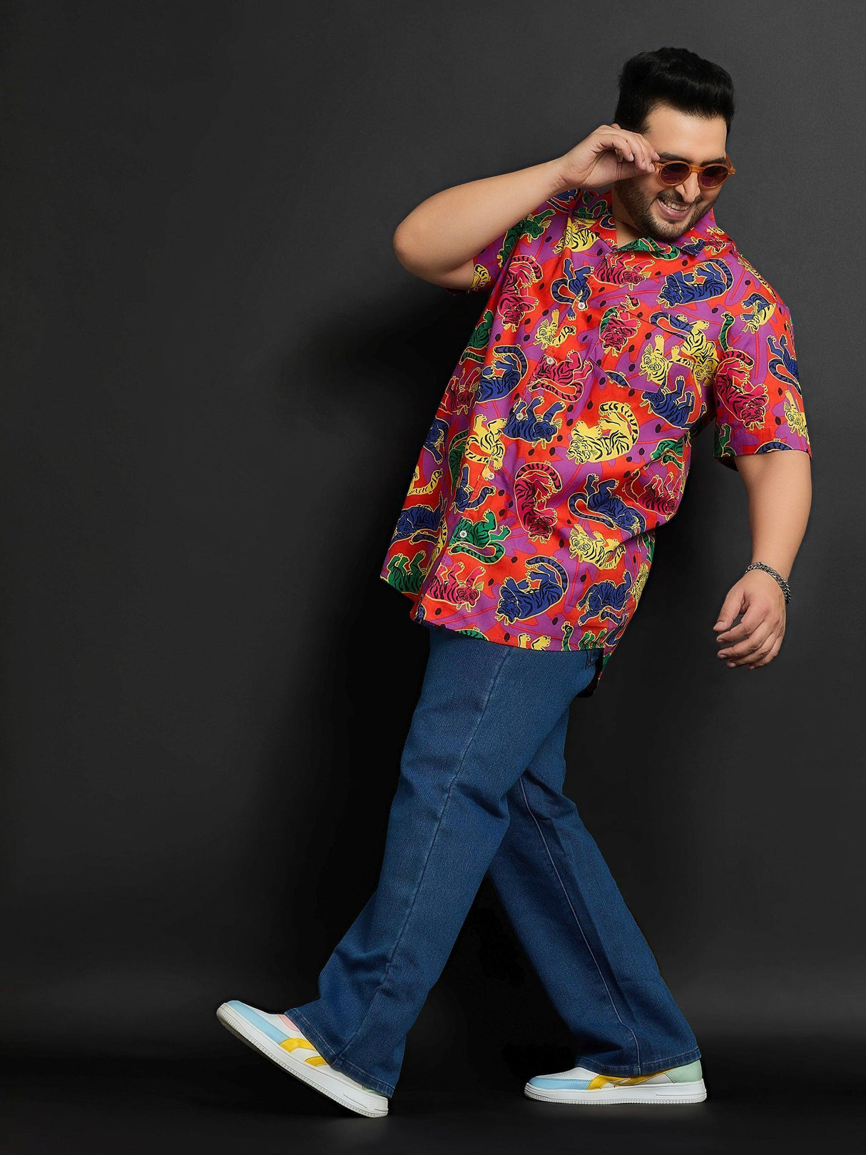 Men Plus Size Bamberg Printed Shirt - bigbanana