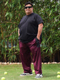 Men Plus Size Belper Solid Trackpant - bigbanana