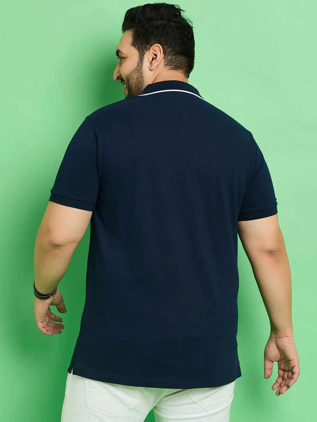 Men Plus Size Bozhou Printed Polo Tshirt - bigbanana