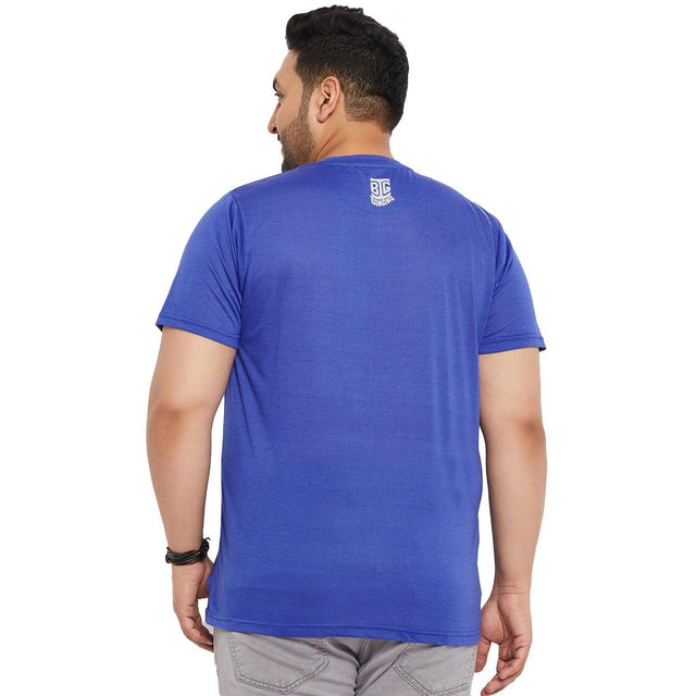 Men Plus Size Brazen Printed Round Neck Tshirt - bigbanana