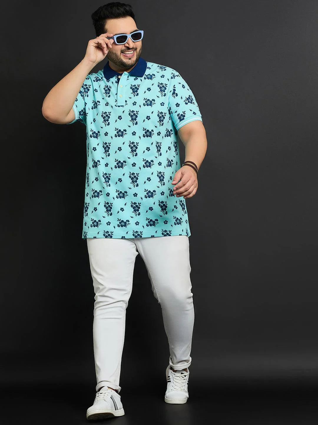 Men Plus Size Bruchsal Printed Polo Tshirt - bigbanana