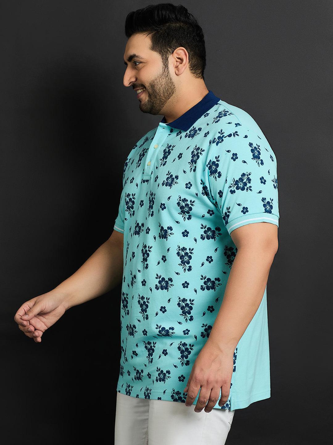Men Plus Size Bruchsal Printed Polo Tshirt - bigbanana