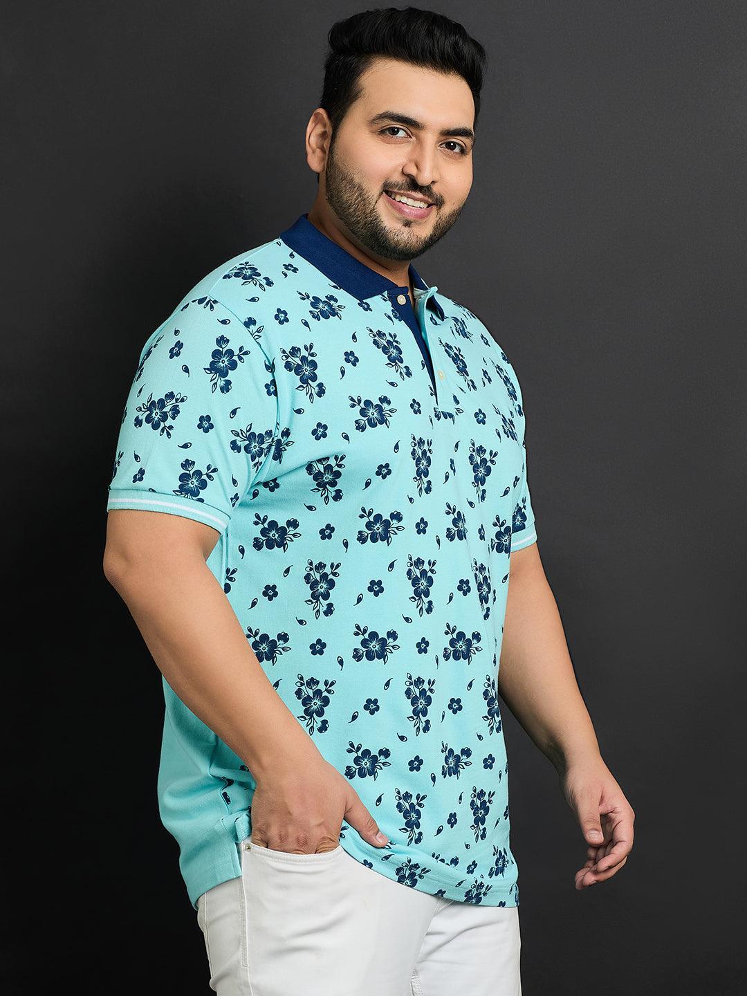Men Plus Size Bruchsal Printed Polo Tshirt - bigbanana