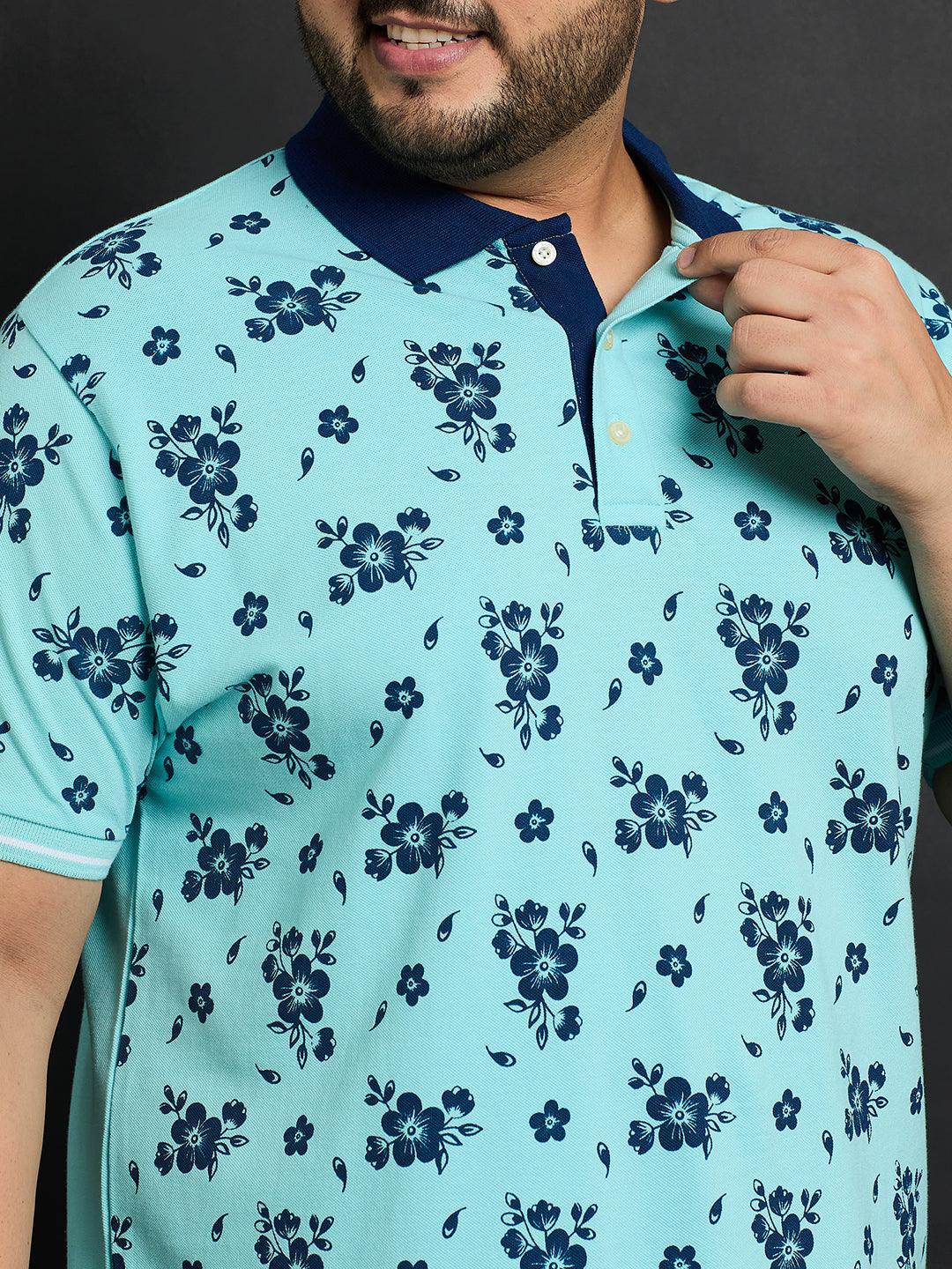 Men Plus Size Bruchsal Printed Polo Tshirt - bigbanana