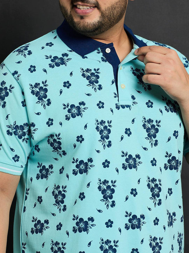 Men Plus Size Bruchsal Printed Polo Tshirt - bigbanana