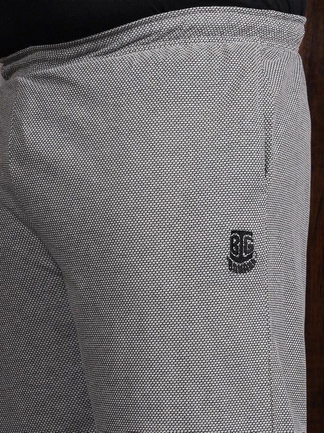 Men Plus Size Eli Self Design Shorts - bigbanana