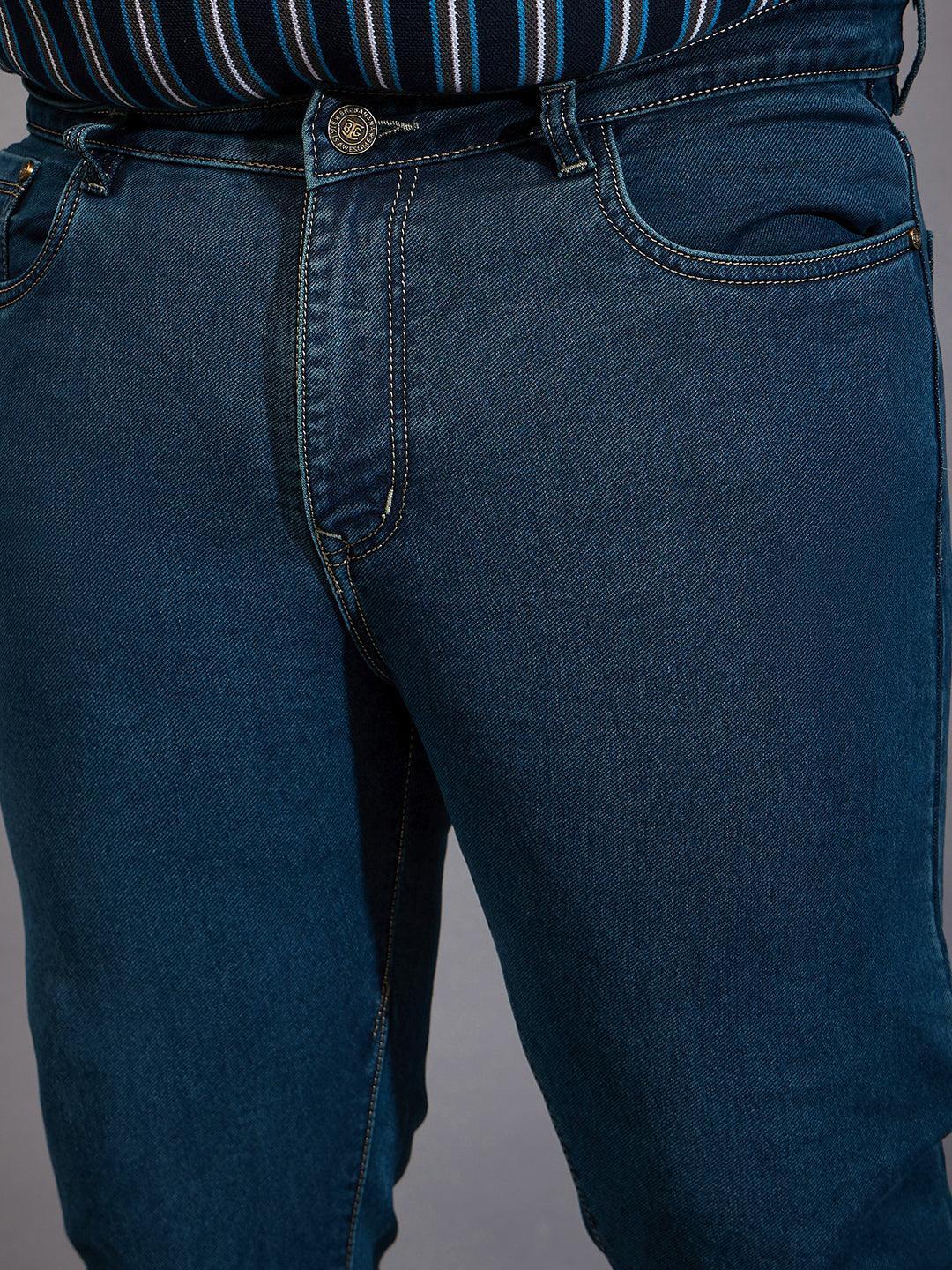 Men Plus Size Cambro Solid Jeans - bigbanana