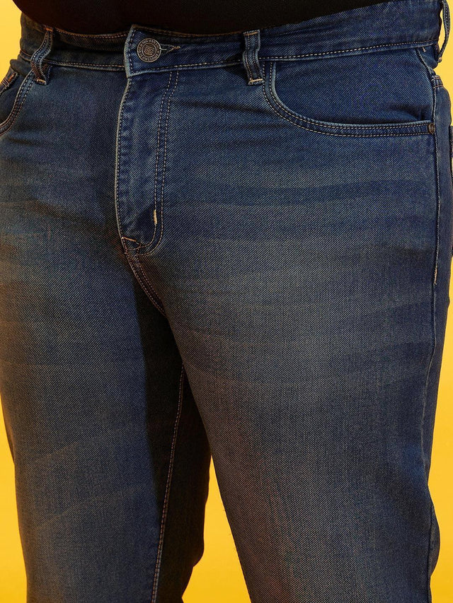 Men Plus Size Cosco-10 Solid Jeans - bigbanana
