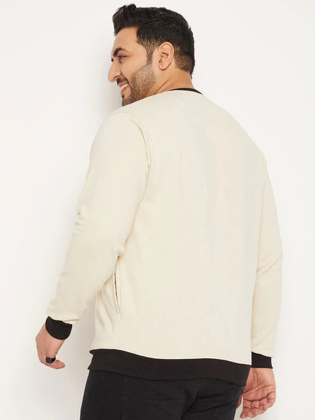 Men Plus Size Credit Solid Sweatshirt - bigbanana