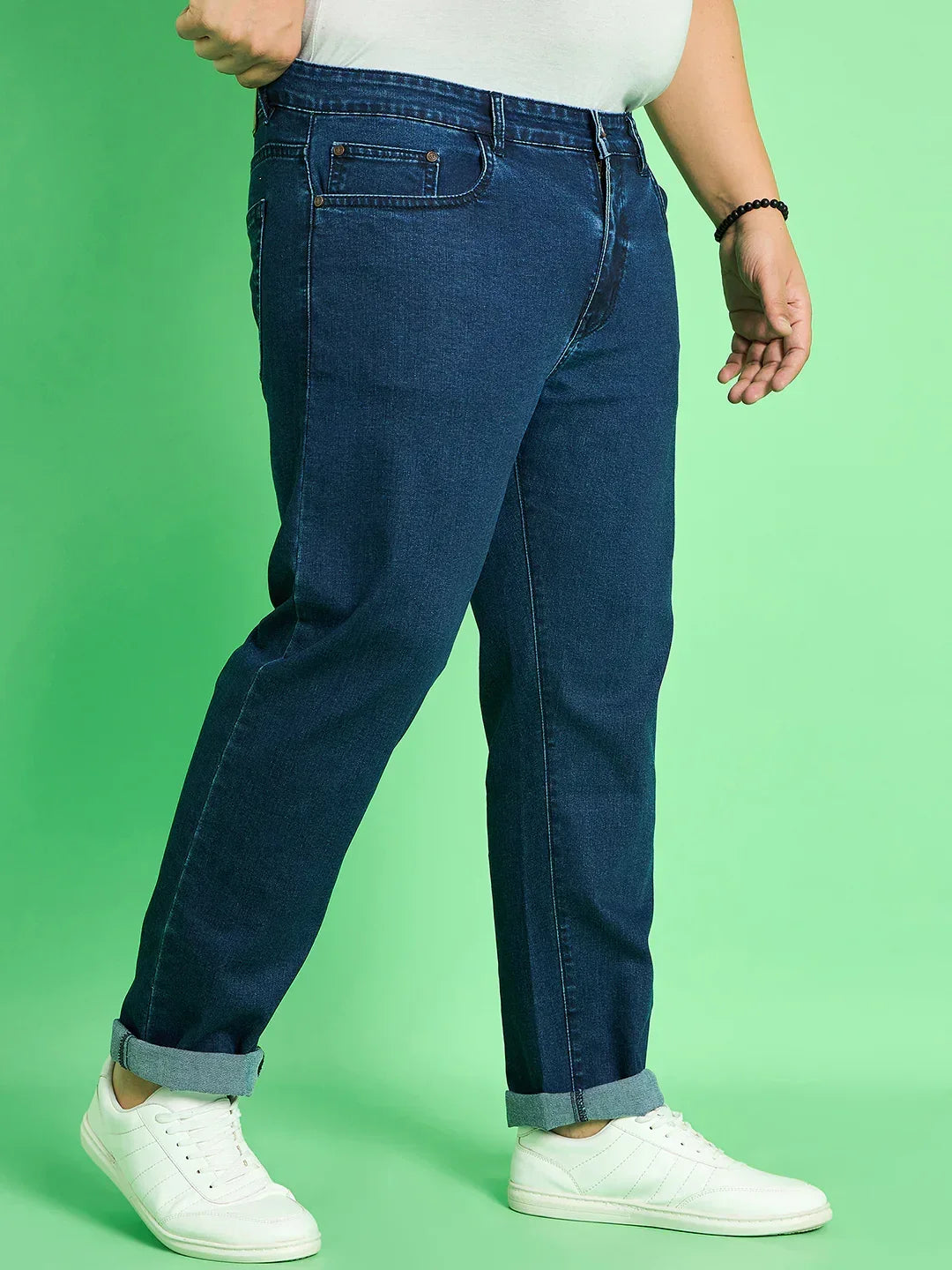 Men Plus Size Jace Solid Jeans - bigbanana