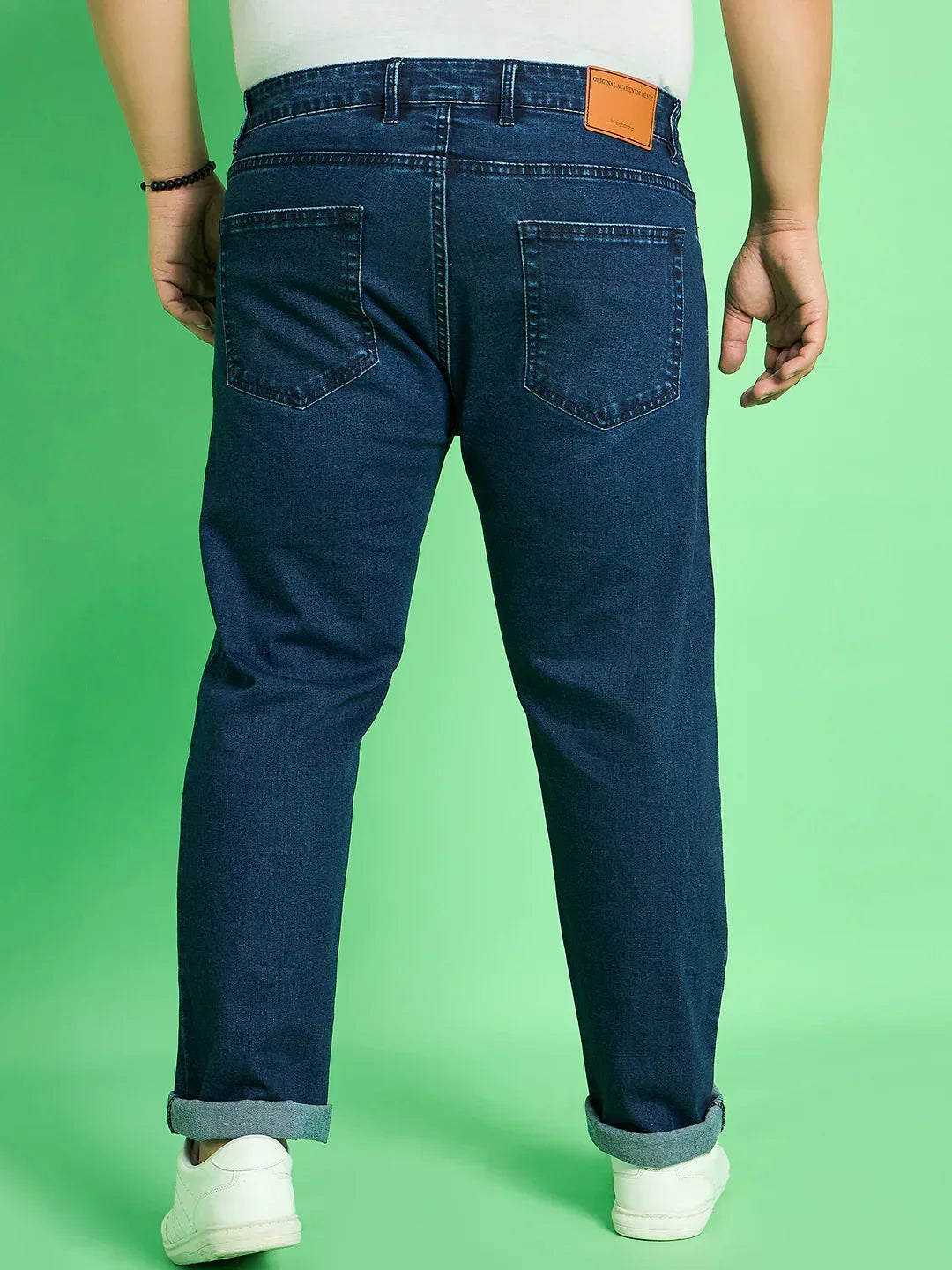 Men Plus Size Jace Solid Jeans - bigbanana
