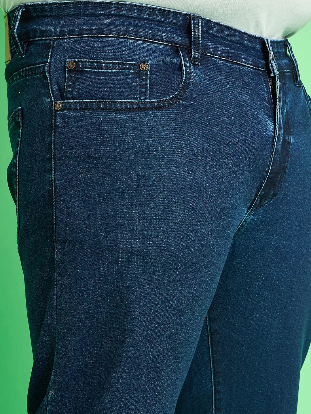 Men Plus Size Jace Solid Jeans - bigbanana