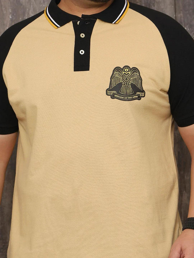 Men Plus Size Dapper Colorblock Multi Polo Tshirt - bigbanana