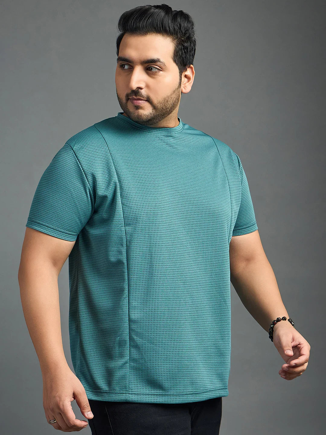 Men Plus Size Doctrine solid Round Neck Tshirt - bigbanana