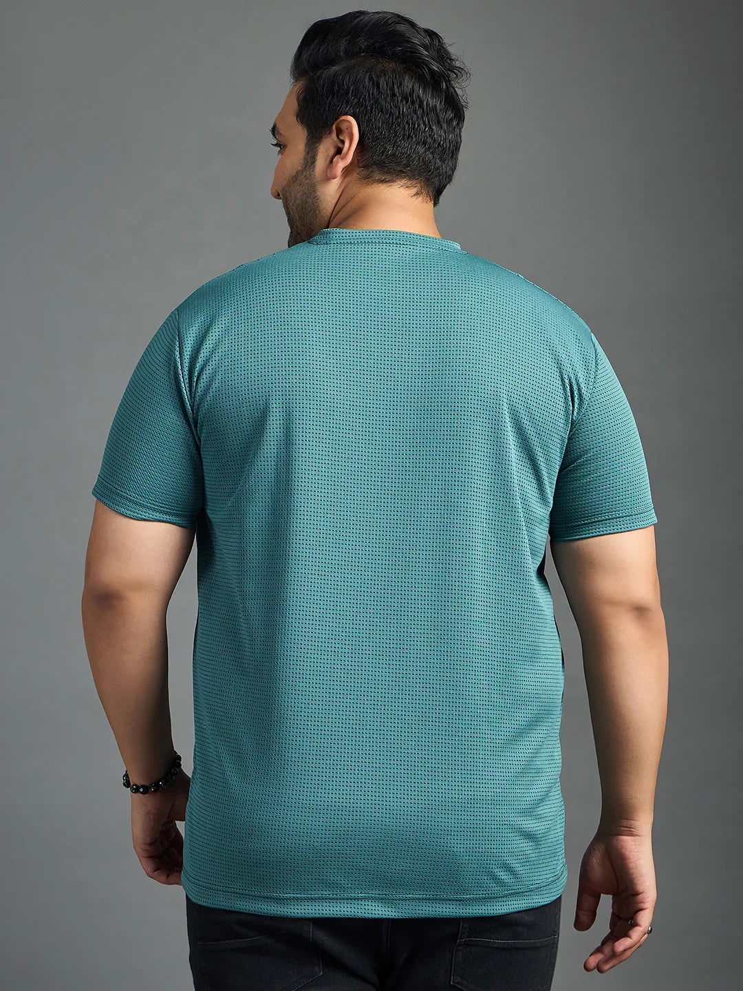 Men Plus Size Doctrine solid Round Neck Tshirt - bigbanana