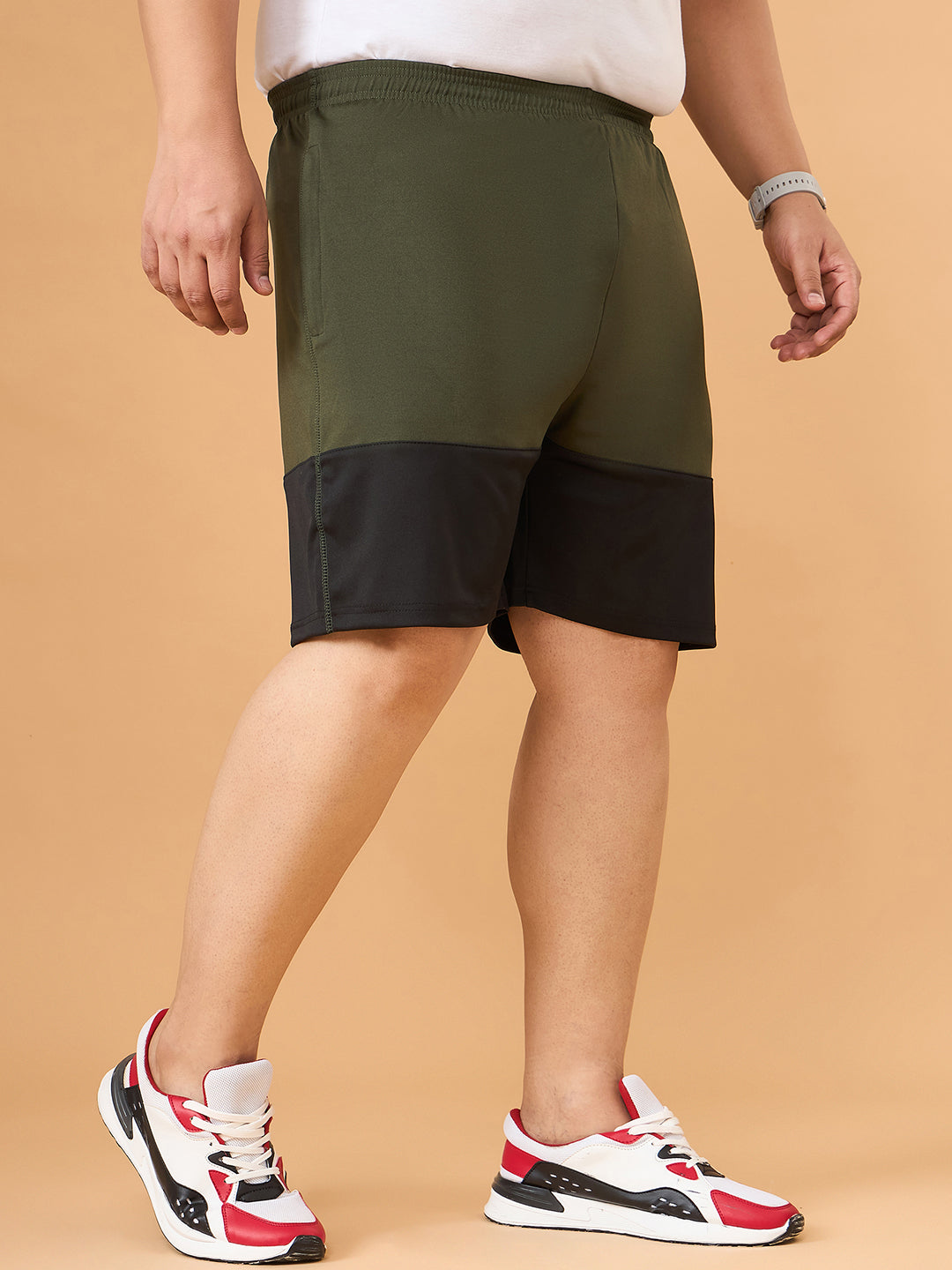 Men Plus Size Drammen Colorblock Shorts