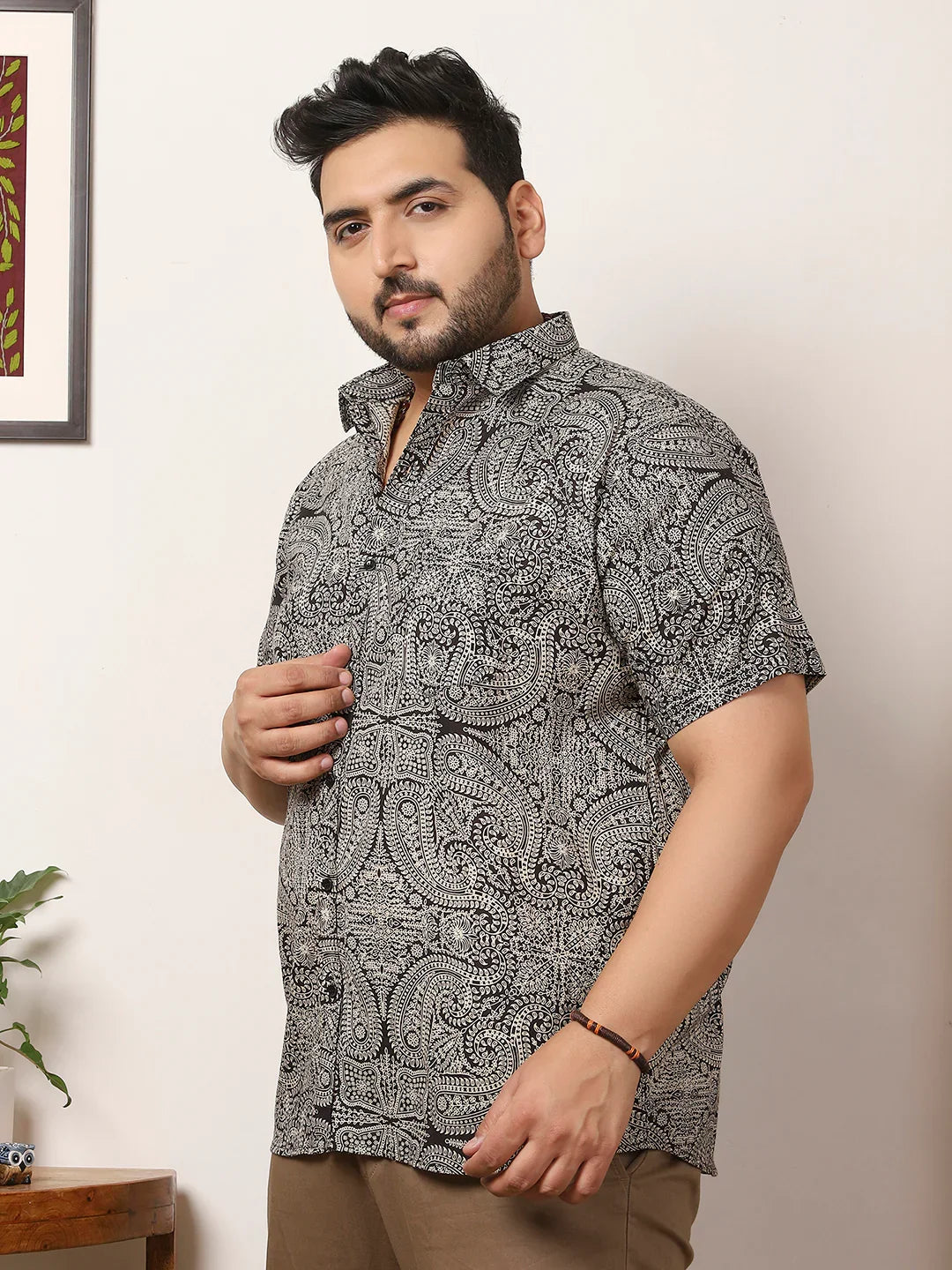 Men Plus Size Drifth Multicolor Printed Shirt - bigbanana