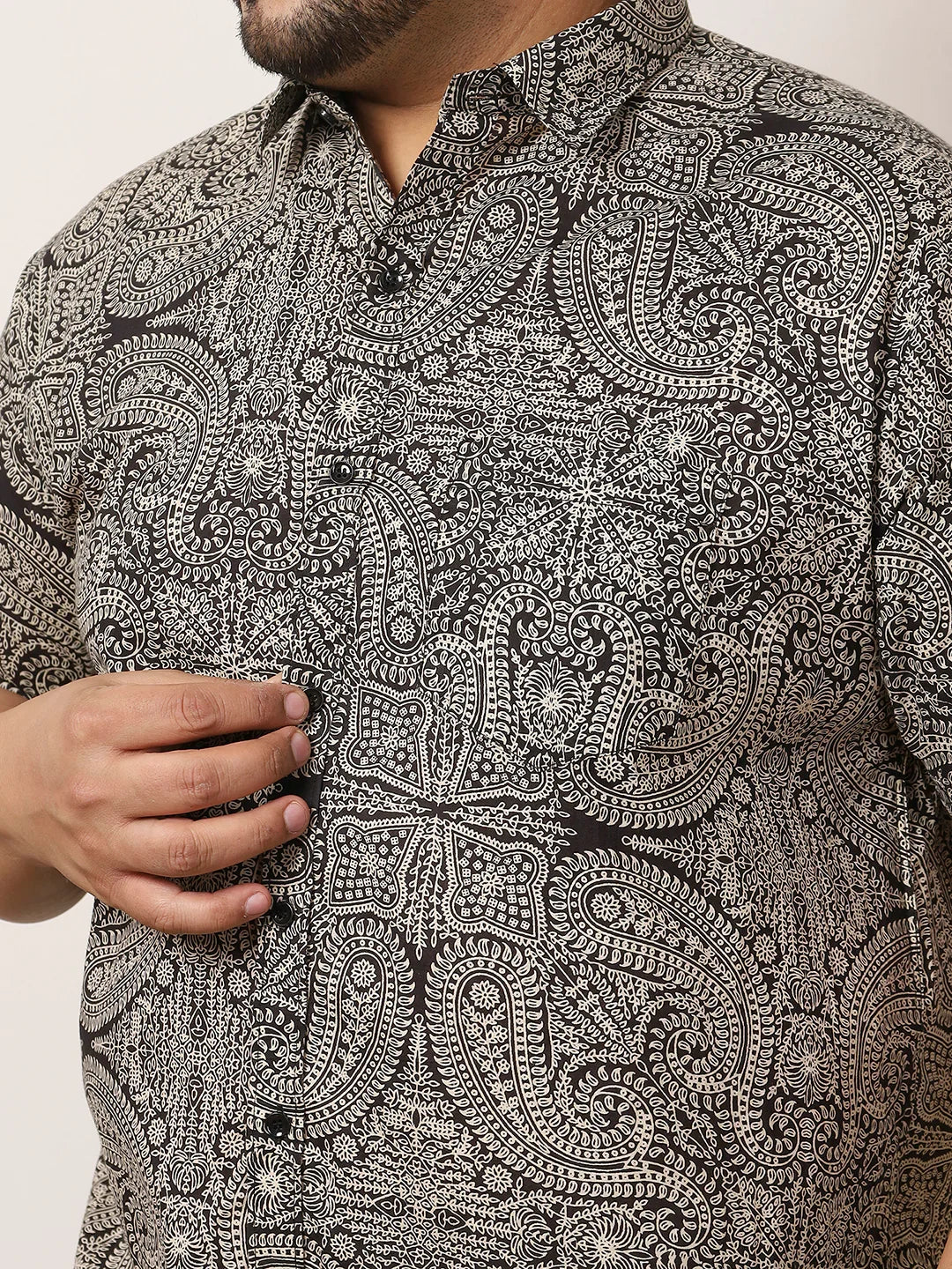 Men Plus Size Drifth Multicolor Printed Shirt - bigbanana