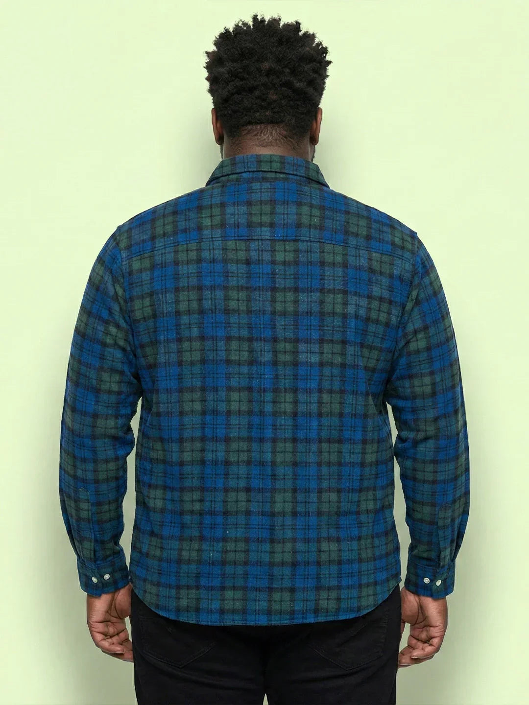 Men Plus Size Dualis Multicolor Checkered Casual Shirt