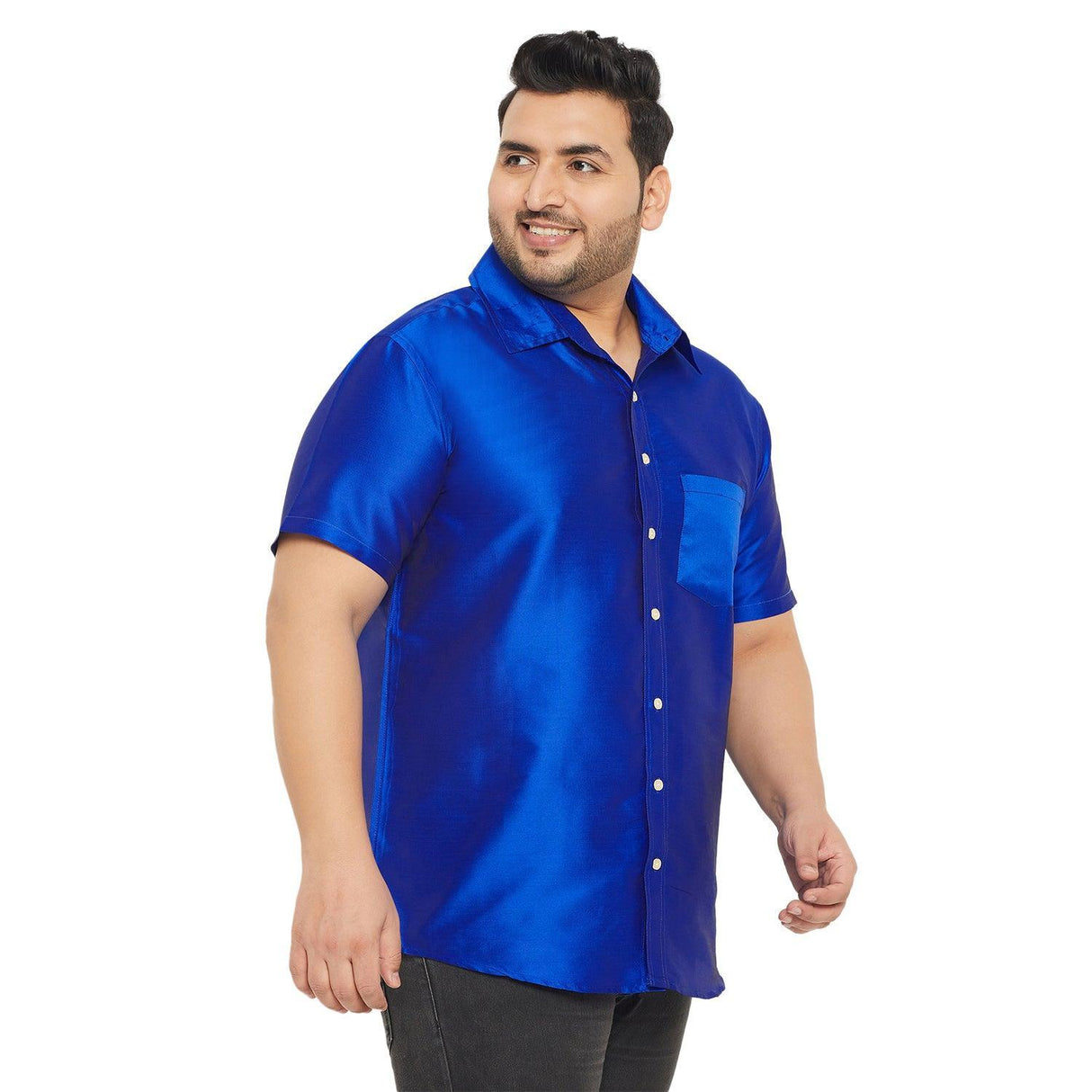 Men Plus Size Dura-DB Solid Shirt - bigbanana