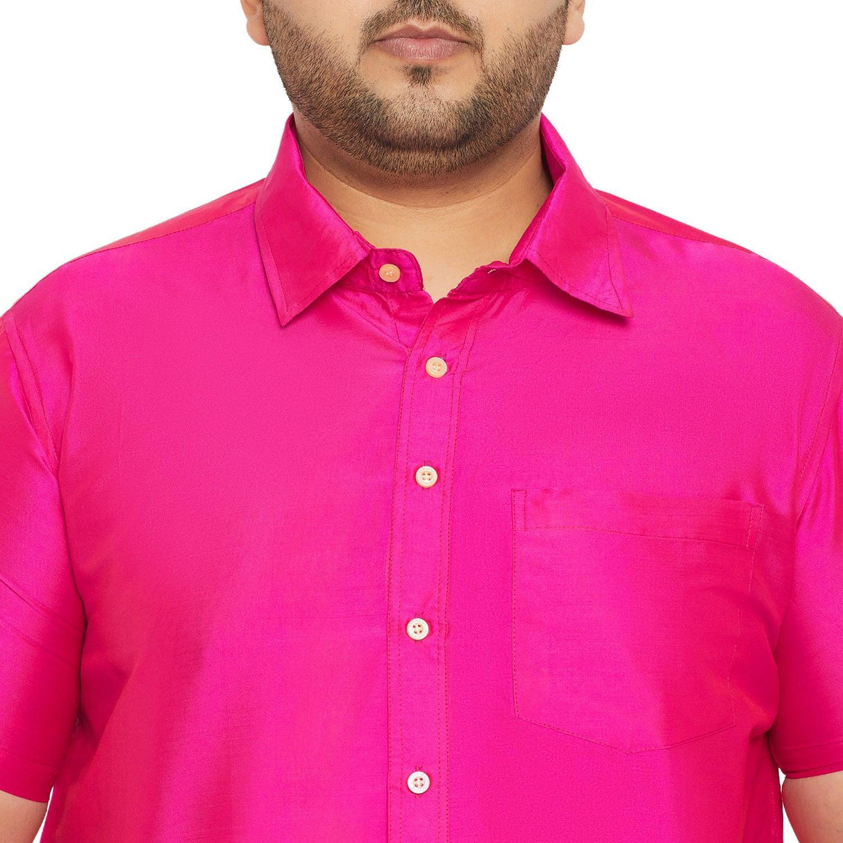Men Plus Size Dura-P Solid Shirt - bigbanana