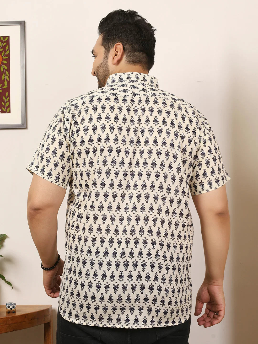Men Plus Size Duvera Multicolor Printed Shirt - bigbanana