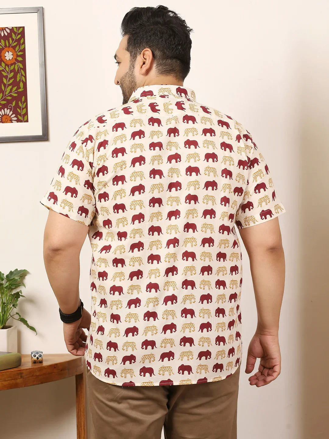 Men Plus Size Duvrex Multicolor Printed Shirt - bigbanana