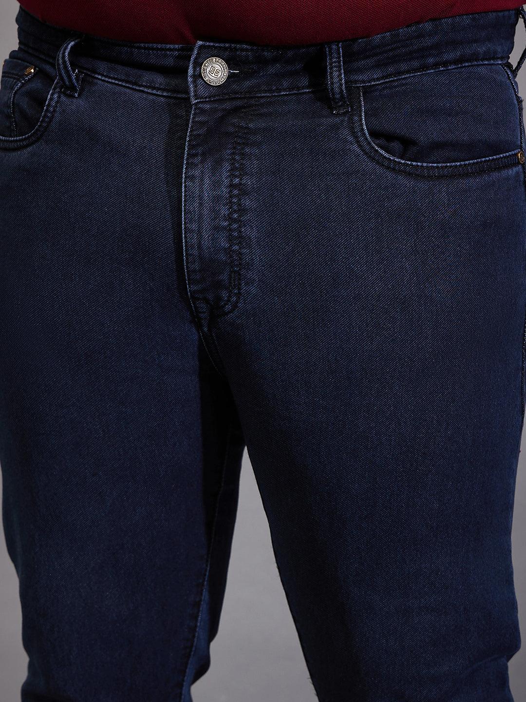 Men Plus Size Echo Solid Jeans - bigbanana