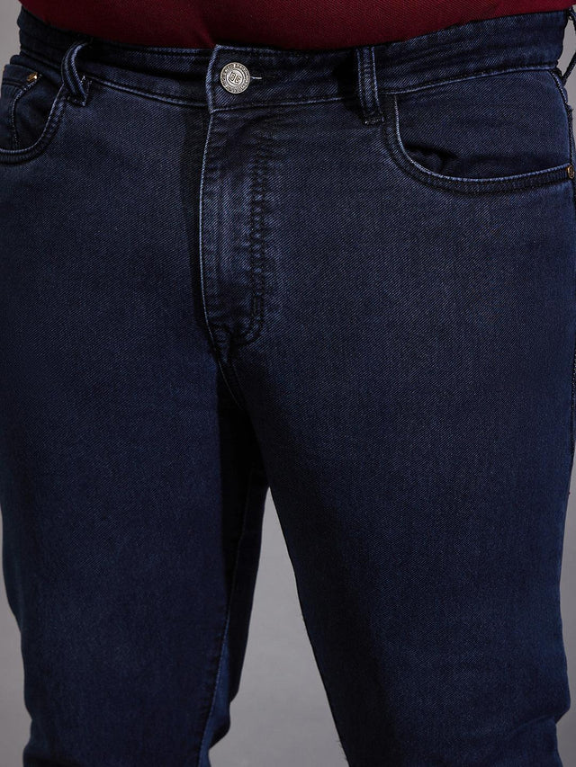Men Plus Size Echo Solid Jeans - bigbanana