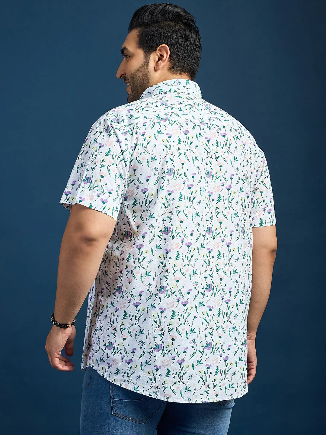 Men Plus Size Elkeen Printed Multicolor Shirt - bigbanana