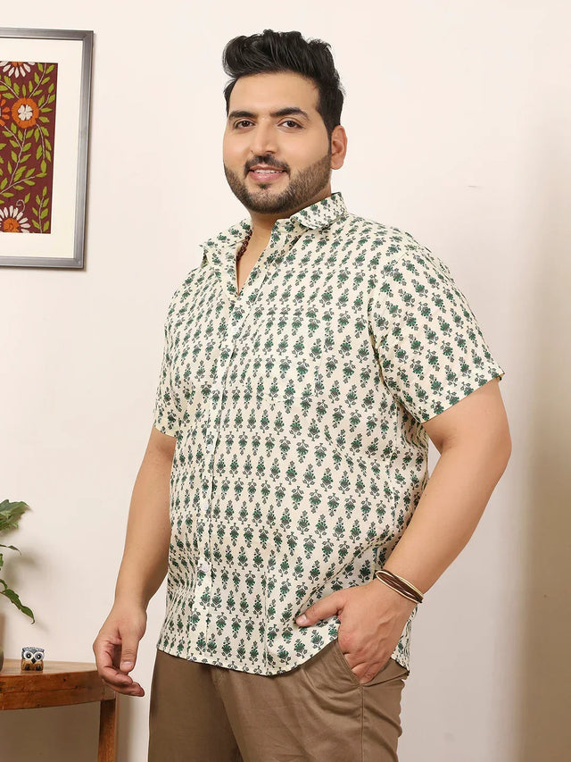 Men Plus Size Elmode Multicolor Printed Shirt - bigbanana