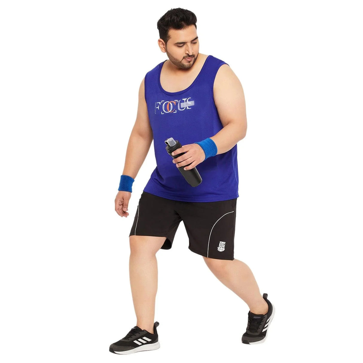 Men Plus Size Eros Solid Shorts - bigbanana