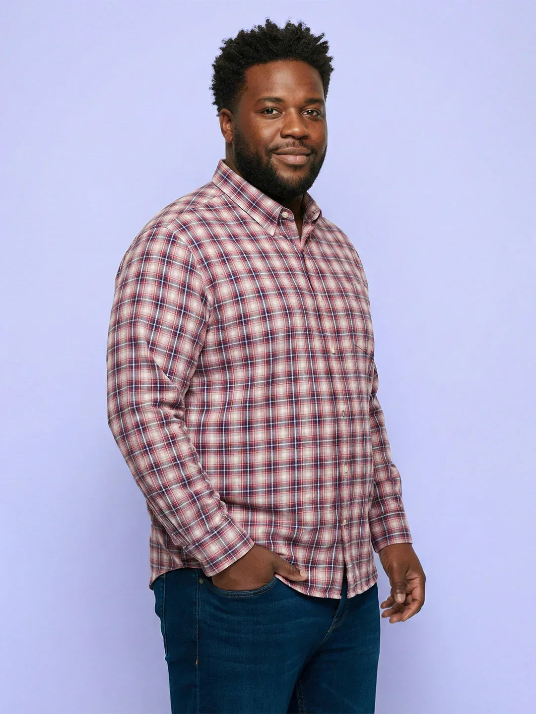 Men Plus Size Eruption Multicolor Checkered Casual Shirt