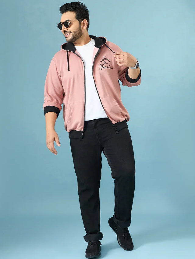 Men Plus Size Fierce Solid Sweatshirts