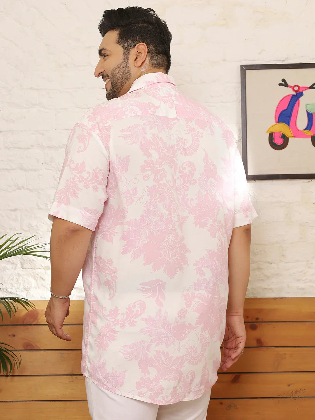 Men Plus Size Fylith Multicolor Printed Shirt - bigbanana