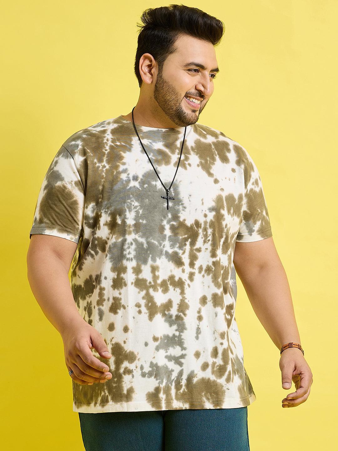 Men Plus Size Garcia Printed Round Neck Tshirt - bigbanana