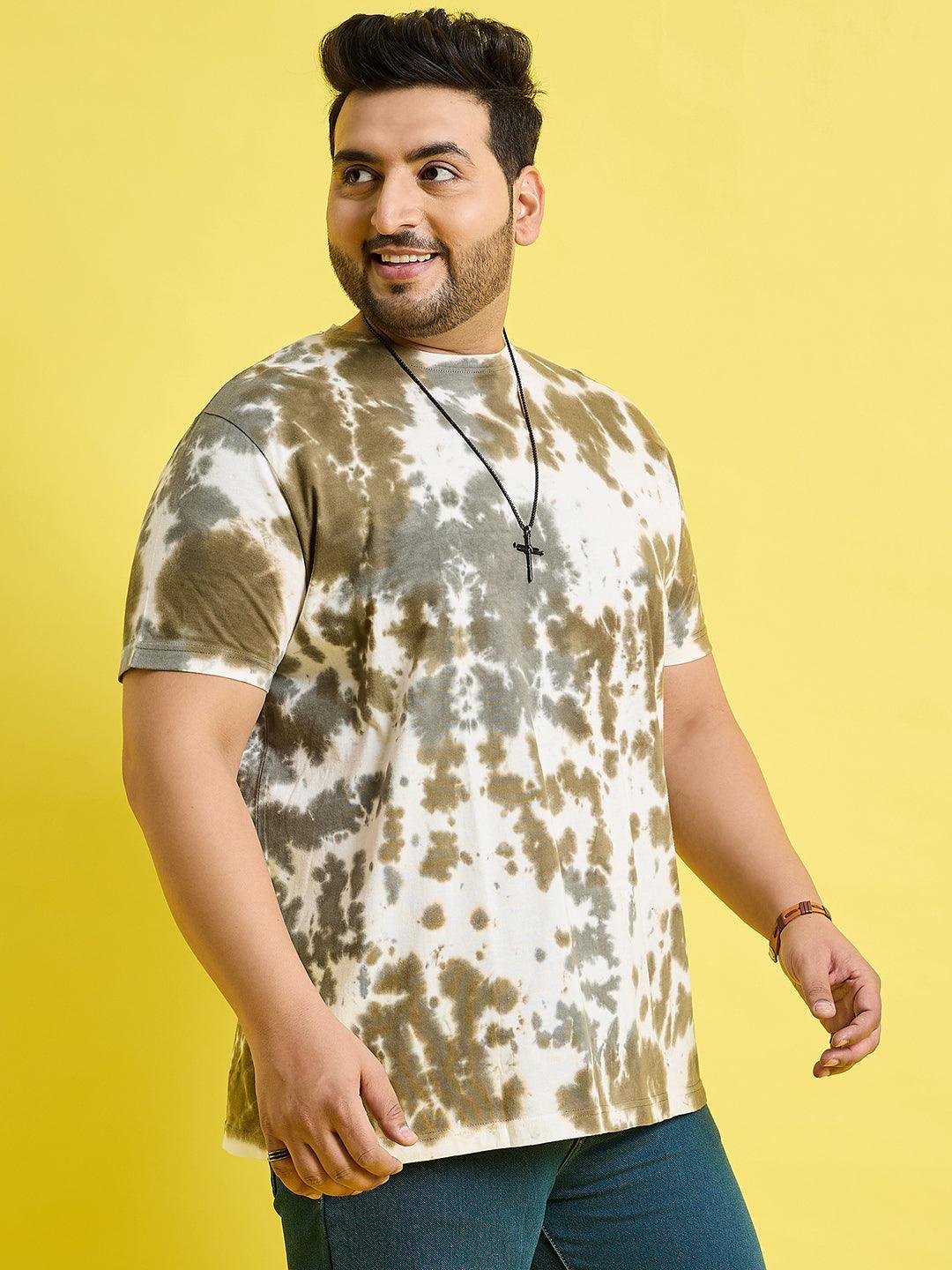 Men Plus Size Garcia Printed Round Neck Tshirt - bigbanana