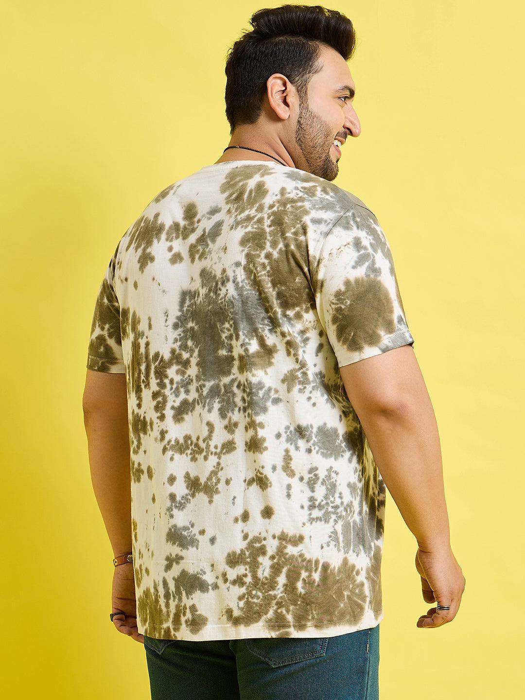 Men Plus Size Garcia Printed Round Neck Tshirt - bigbanana
